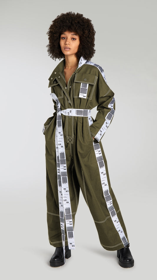 Baggage Tag Jumpsuit (Unisex)